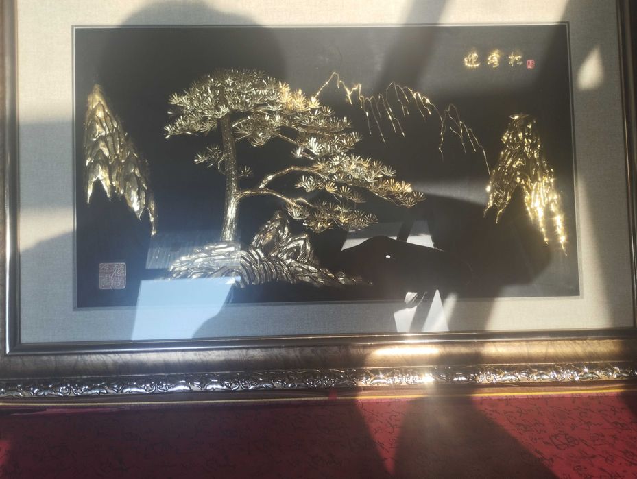 Картина с 24 каратным золотом