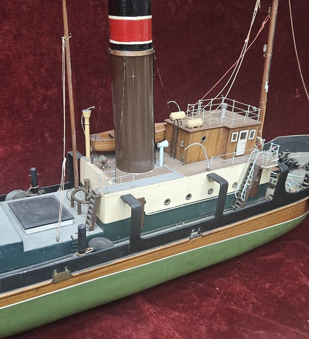 Модел на Кораб. парен влекач Aggrip 1920s.