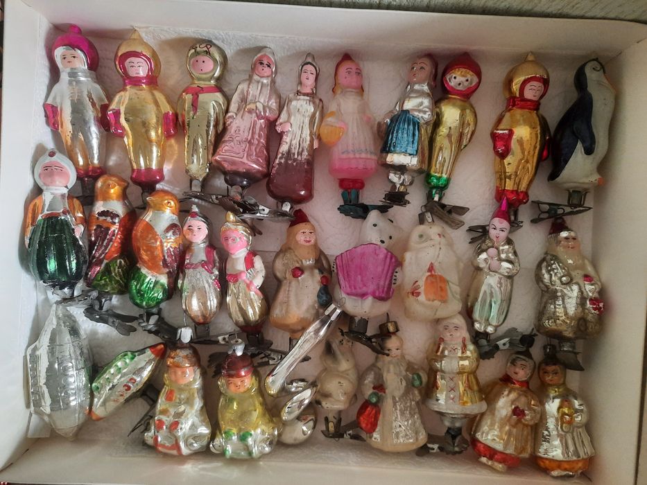 Советские ёлочные игрушки Ссср