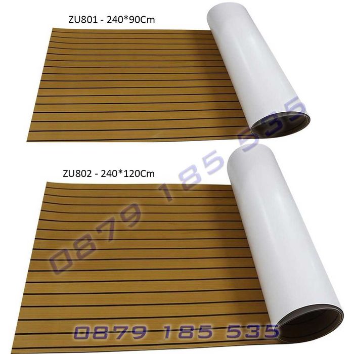 Подложка декинг EVA пяна тиково дърво светлокафява настилка лодка яхта