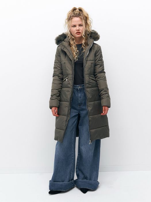 Дамско дълго зимно яке