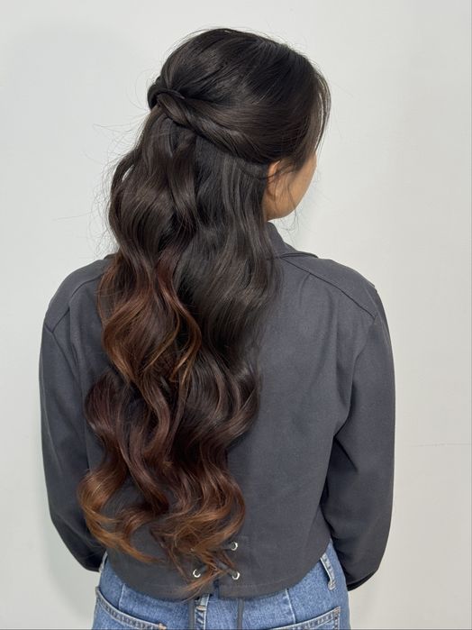 укладка прическа