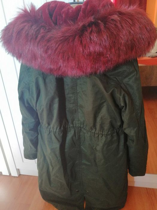 Palton Mango cu blana