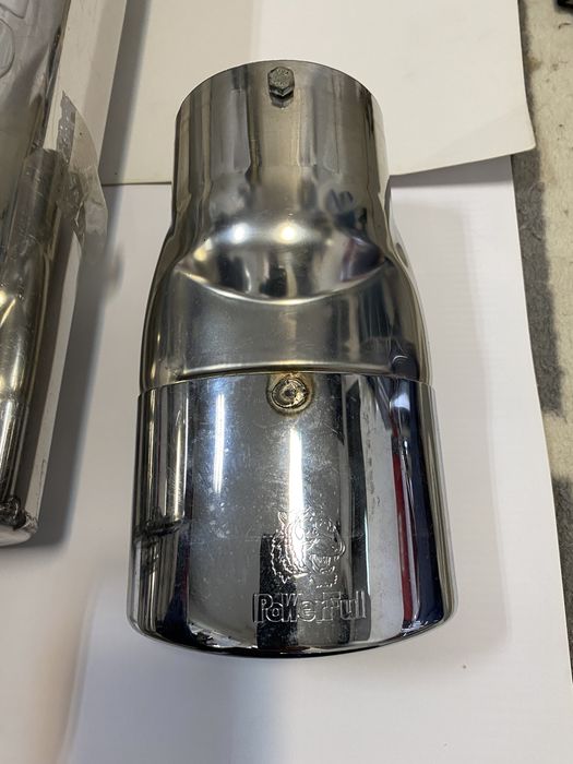 Toba sport inox Powerful, terminatie ovala - lungime 76 cm