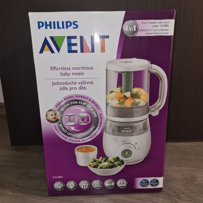 Уред за готвене Philips Avent - 4 в 1, за здравословна бебешка храна