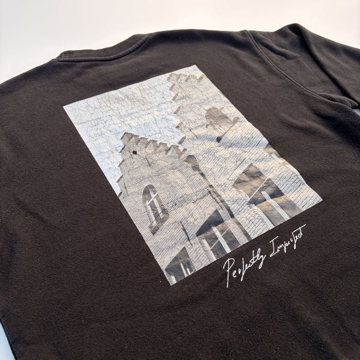 Pull&Bear Sweatshirt Model Negru cu Print Spate, M