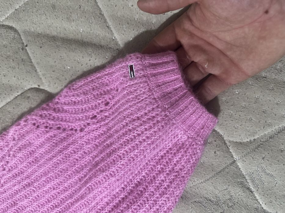 Tommy Hilfiger вълнена дамска жилетка  розово