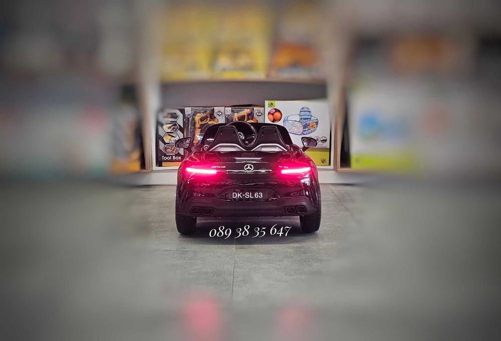 ТОП ЦЕНА!НОВО!Акумулаторна кола Mercedes SL63 AMG с 12V,меки гуми,BT