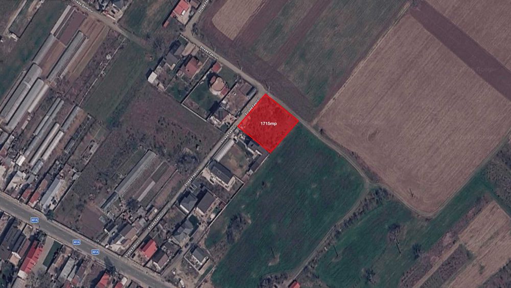 Teren de colț 1715mp, construibil, Jilava, utilități