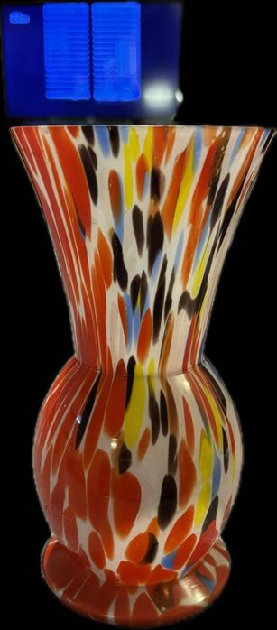 Рядък модел Арт Деко ваза Кралик (Kralik) / Мурано – Ръчно арт стъкло