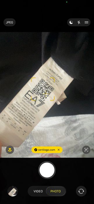 Мъжка блуза с дълъг ръкав на Emporio Armani