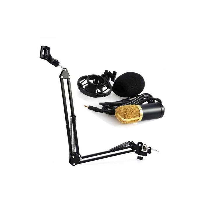 Студио микрофон BM-700, Универсален, Кондензаторен - ПЪЛЕН КОМПЛЕКТ