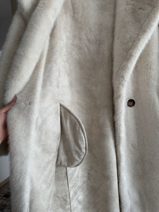 Молочная эко шуба