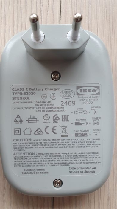 Incarcator Ikea+4 Acumulator AA 1900mAh+4 AAA Acumulator 750mAh Curier