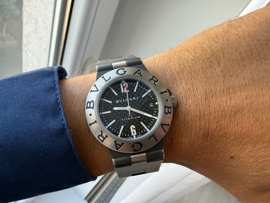 Ceas Bvlgari Diagono Titanium Carbon automat schimb cu hublot cartier breitling omega