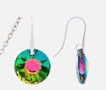 Серьги из кристалла