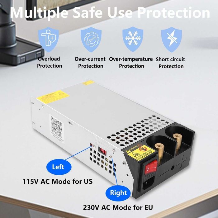 Импулсно захранване 12V 125A 1500W AC/DC индустриално