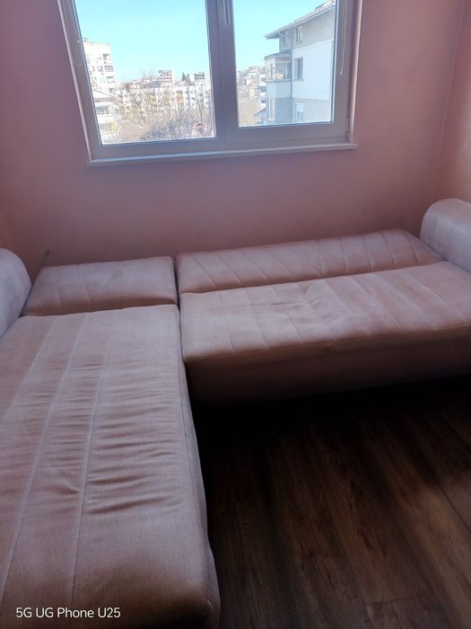 Разтегателен диван с ракла