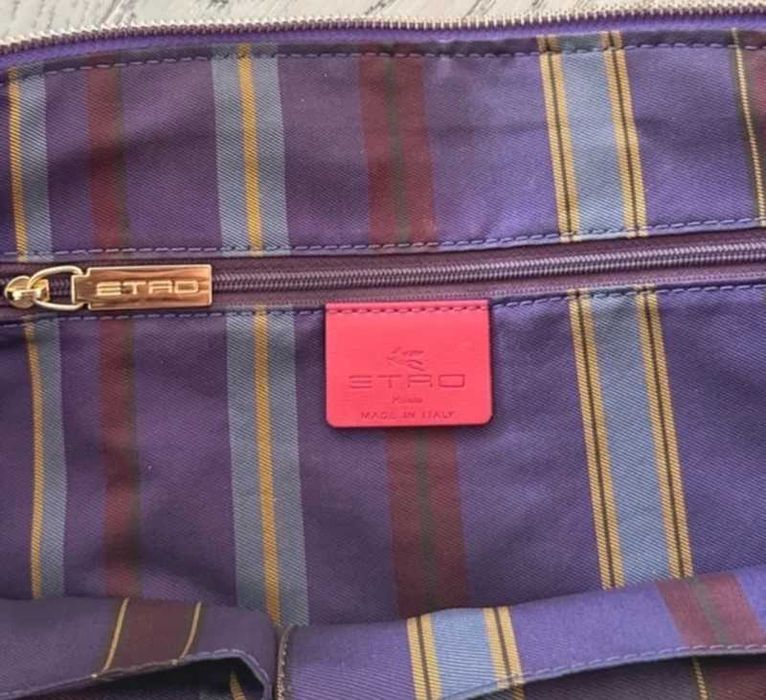 Две чанти. ETRO Original 100% Кожа Голяма чанта