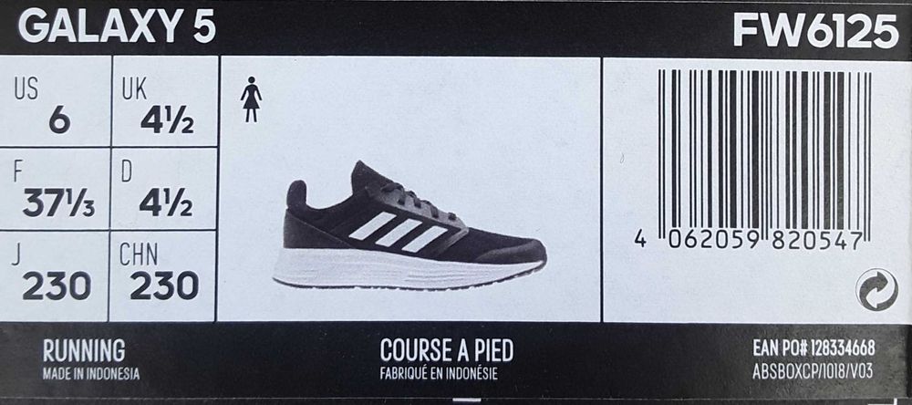 Pantofi sport ADIDAS GALAXY 5NEGRI NOI cu eticheta INDONEZIA- 150 Lei