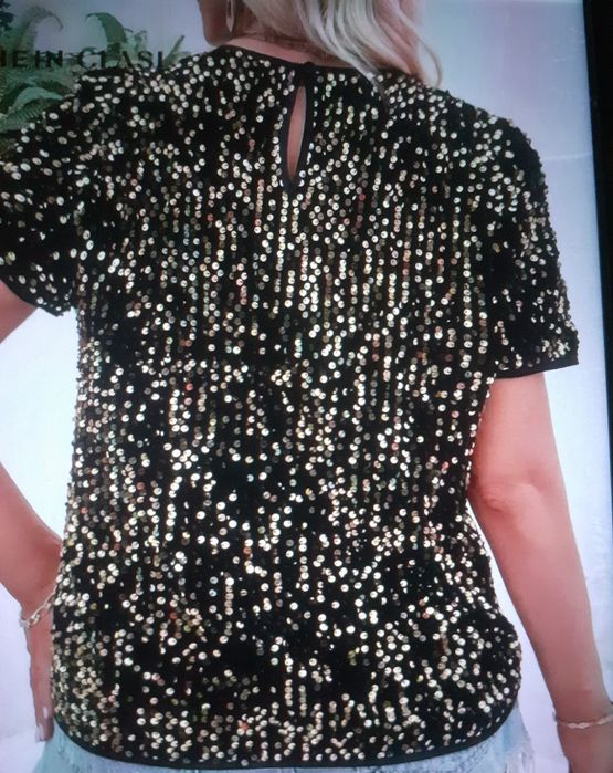 Bluza Dama cu Paiete Marime 3XL Nou