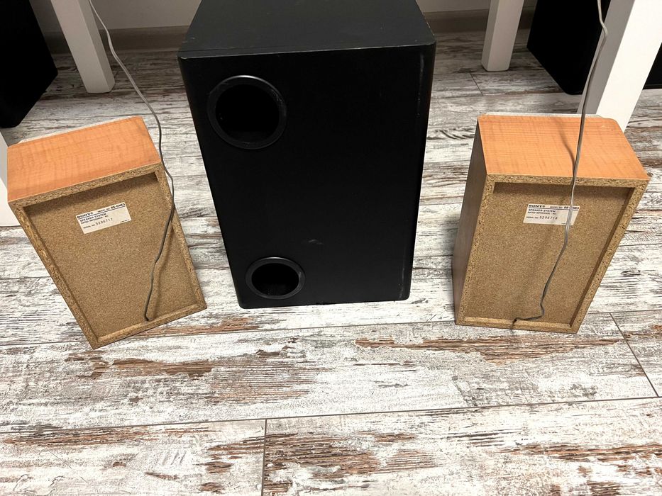 Subwoofer Quadral Sub 140 si boxe Sony SS-CNE3, video test