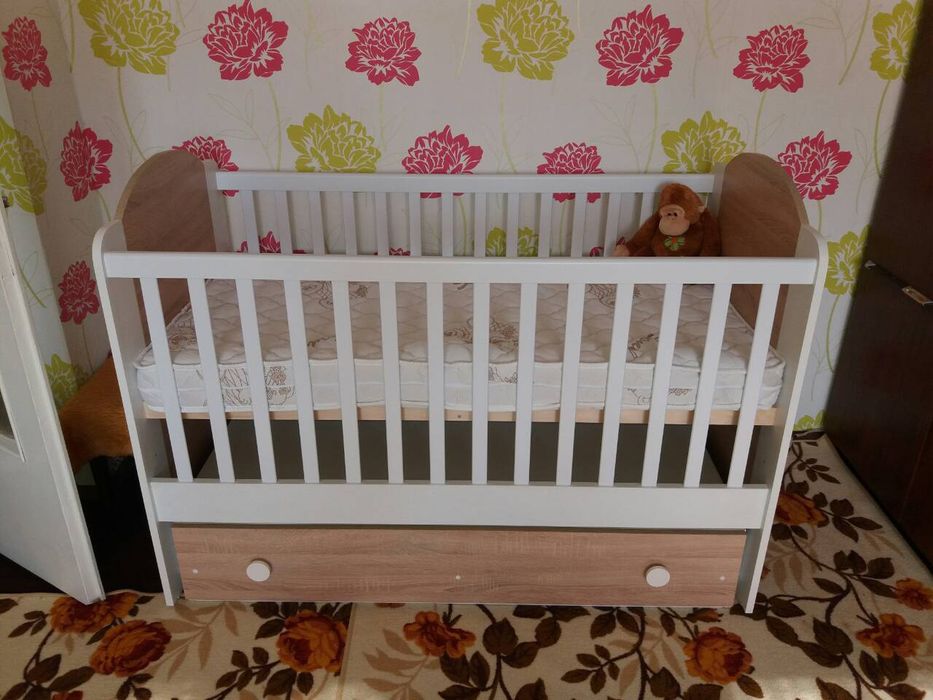 Ново детско легло люлка с матрак 140/70