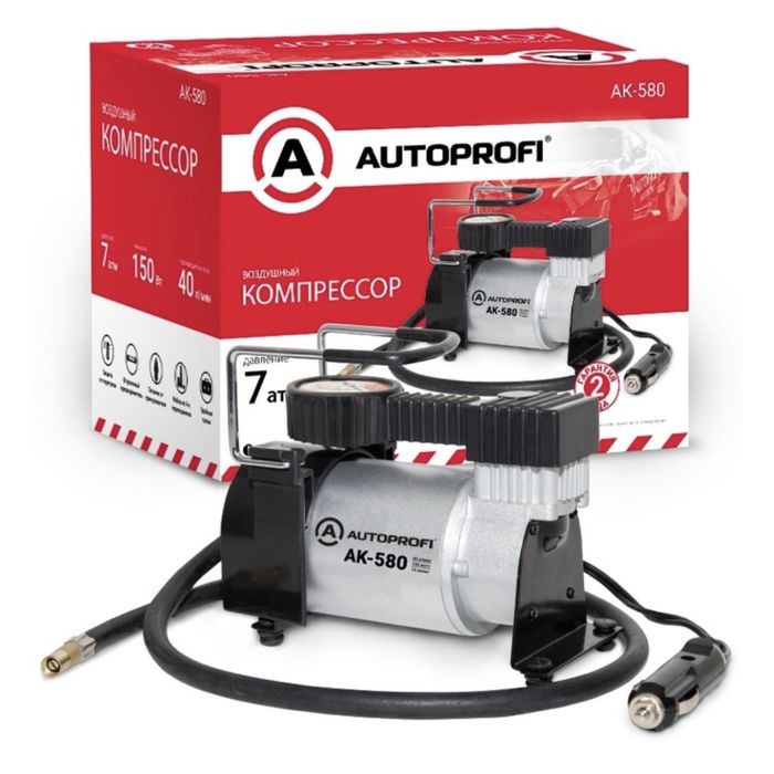 Автомобильный компрессор с манометром