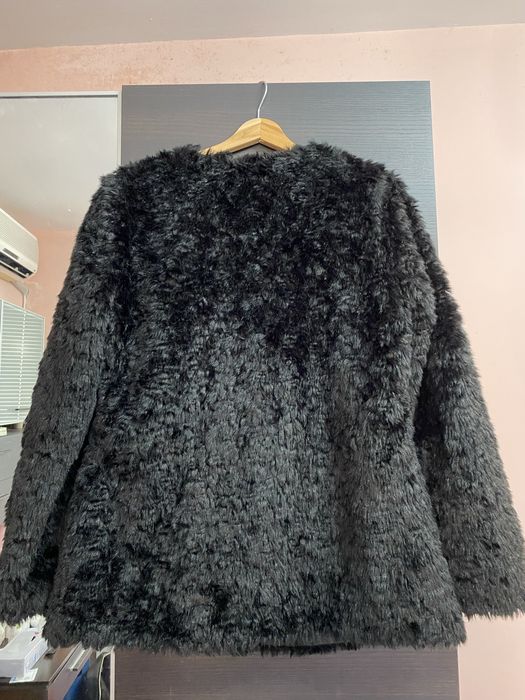 Bik Bok зимно палто,изкуствен косъм / Krizia Dior,естествен пух