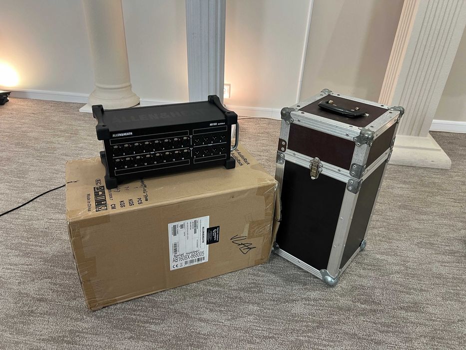 Allen Heath AB168 stagebox digital SQ Avantis Qu | 16 in 8 out + case