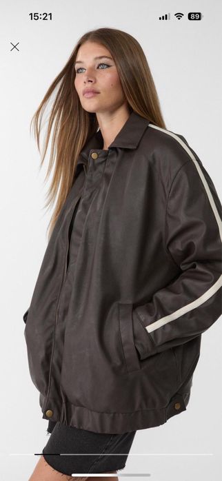 Куртка (бомбер) STRADIVARIUS, М, оверсайз.