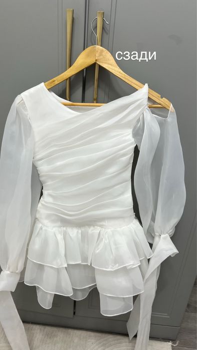 белое вечернее платье на 10-12лет