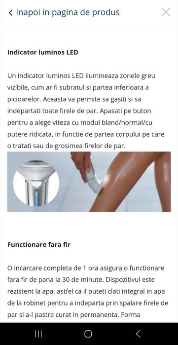 Epilator Panasonic