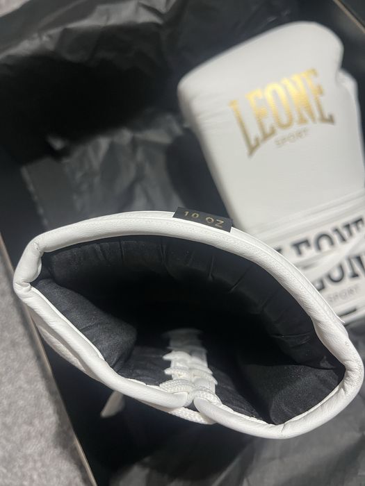 Manusi Box 10OZ Leone Sport Romeo Classico Bianco