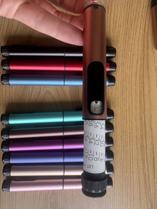 Писалки за пептиди за многократна употреба + 5 пълнителя, pen peptide, инсулинови писалки