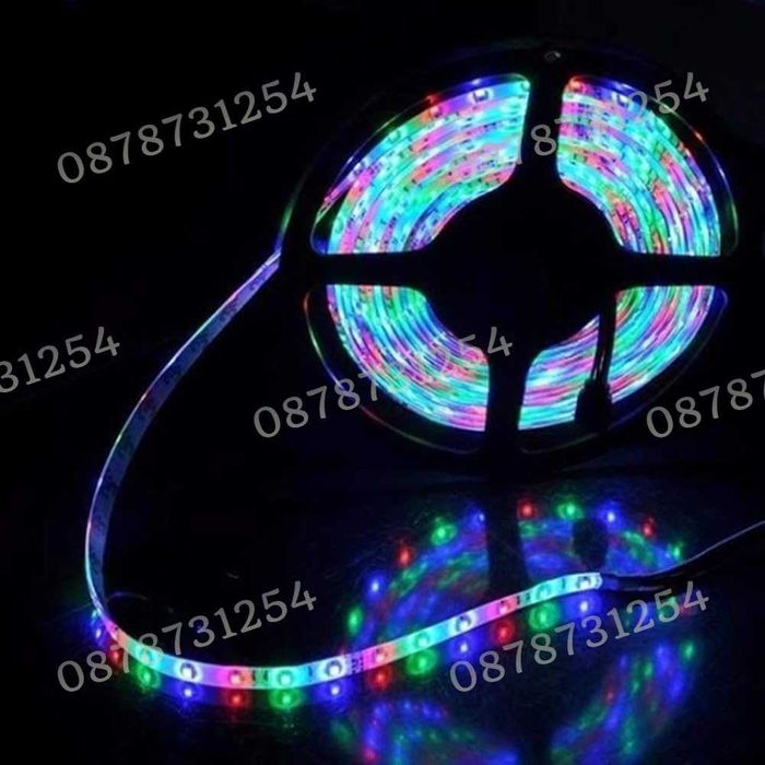 Силиконова Лента 20м. Многоцветна RGB за Коледна Украса Водоустойчива