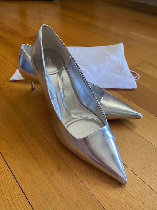 Сребристи сребърни Обувки Зара Zara 38 номер