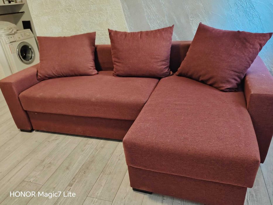 Colțar extensibil + 3 perne mari cadou