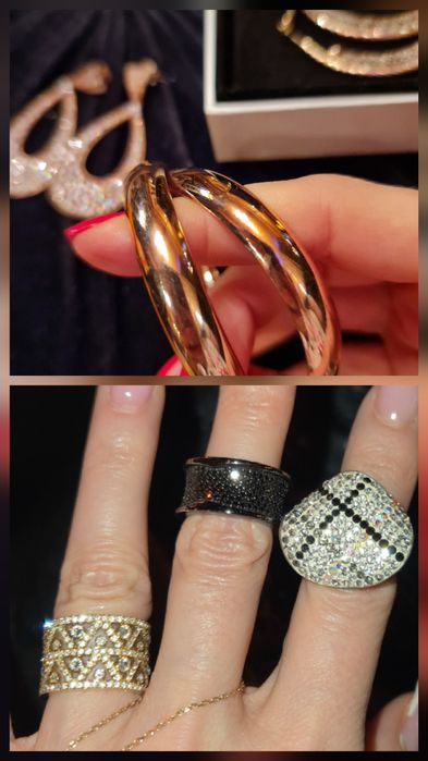 Сребърни пръстени,обеци,синджири