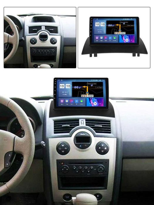 Navigatie Android 14  Renault Megane 2 1/8 Gb Waze CarPlay + CAMERA