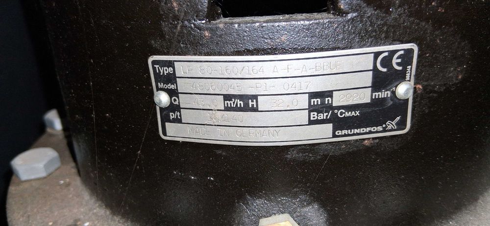 Циркулационна помпа Grundfos
LP 80-160/164 AFA-BBUE