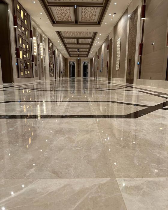 Полировка мрамора.