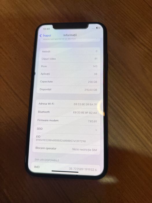 Iphone xs 256 gb+ casti airpods gen 1