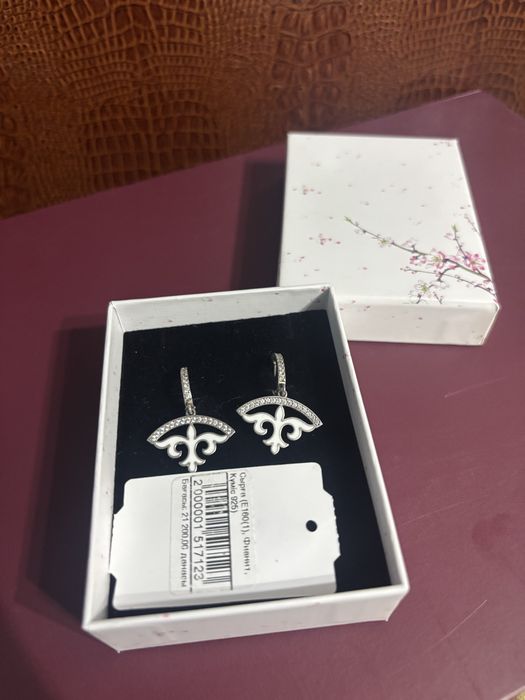 Серьги серебро 925