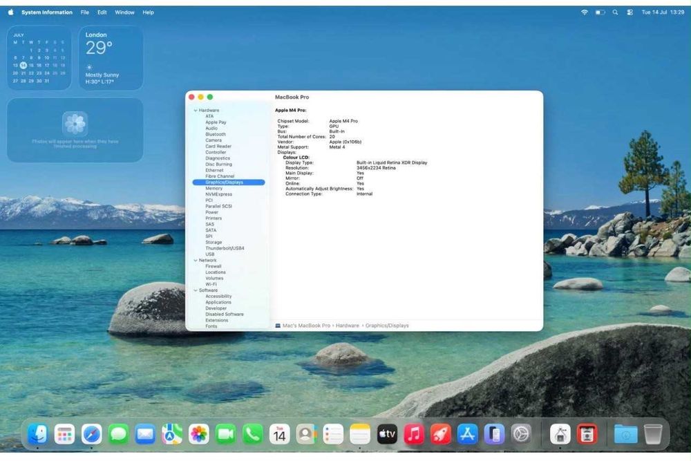 Macbook M4 Pro 16" - 24GB / 512GB / 50 цикъла / гаранция до Октомври