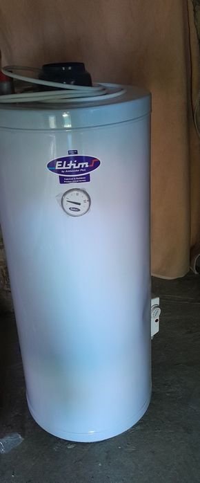 Boiler de baie cu tur și retur  120 kg și electric și cu focar