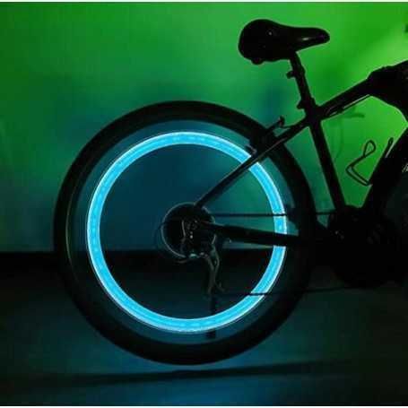 Set 2 capace valva cu LED  cu senzor de miscare albastru/rosu/verde.