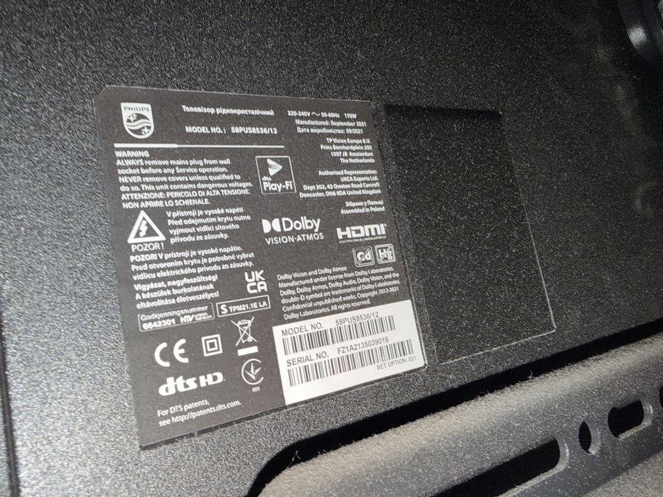 Televizor Philips Ambilight The One LED 58PUS8536 146cm 4k