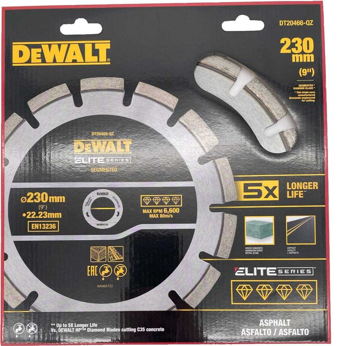 Диамантен диск за бетон и асфалт DeWALT DT20466