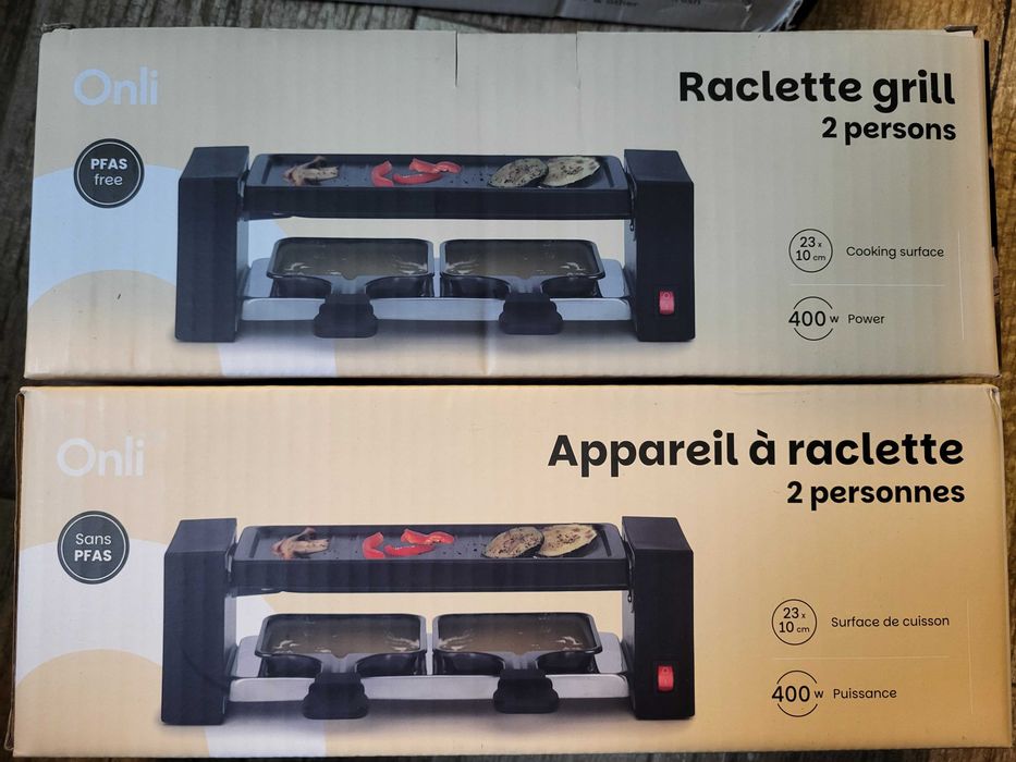 Vând 2 buc. Grill Raclette Onli – 50 lei set (NOU SIGILAT)